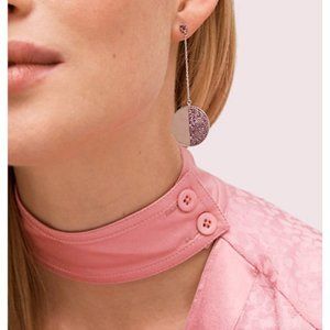 Kate Spade Mod Scallop Pavé Linear Earrings